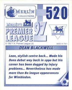 MERLIN PREMIER LEAGUE 97-Dean Blackwell Wimbledon #520