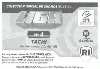 2021-22 Panini LaLiga Santander Este Stickers #4 Tachi Back