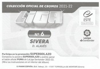 2021-22 Panini LaLiga Santander Este Stickers #6 Sivera Back