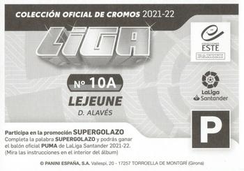 2021-22 Panini LaLiga Santander Este Stickers #10A Florian Lejeune Back