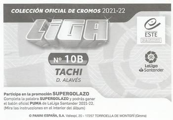 2021-22 Panini LaLiga Santander Este Stickers #10B Tachi Back