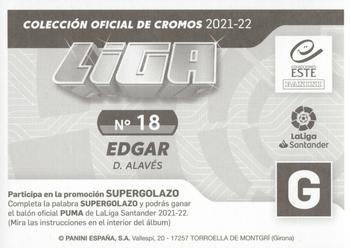 2021-22 Panini LaLiga Santander Este Stickers #18 Edgar Mendez Back