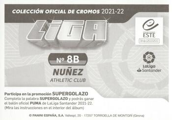 2021-22 Panini LaLiga Santander Este Stickers #8B Unai Nuñez Back