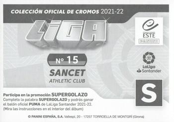 2021-22 Panini LaLiga Santander Este Stickers #15 Oihan Sancet Back
