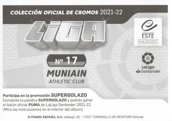 2021-22 Panini LaLiga Santander Este Stickers #17 Iker Muniain Back