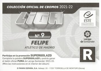 2021-22 Panini LaLiga Santander Este Stickers #9 Felipe Monteiro Back