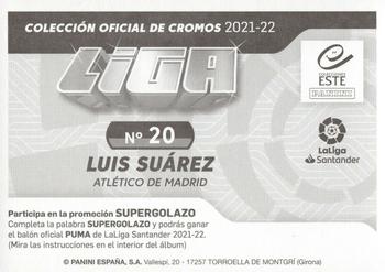 2021-22 Panini LaLiga Santander Este Stickers #20 Luis Suárez Back