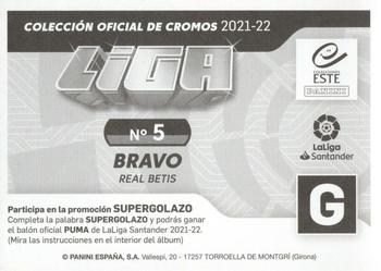 2021-22 Panini LaLiga Santander Este Stickers #5 Claudio Bravo Back