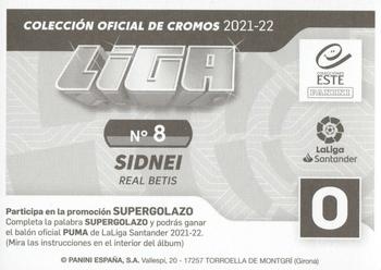 2021-22 Panini LaLiga Santander Este Stickers #8 Sidnei Back