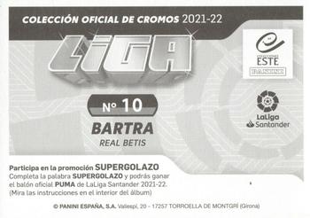 2021-22 Panini LaLiga Santander Este Stickers #10 Marc Bartra Back
