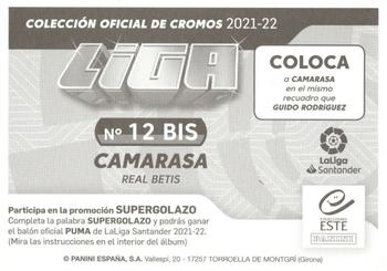 2021-22 Panini LaLiga Santander Este Stickers #12 BIS Camarasa Back