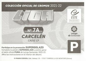 2021-22 Panini LaLiga Santander Este Stickers #7A Isaac Carcelén Back