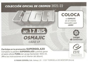 2021-22 Panini LaLiga Santander Este Stickers #17 BIS Milutin Osmajic Back