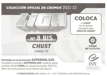 2021-22 Panini LaLiga Santander Este Stickers #8 BIS Chust Back
