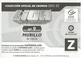 2021-22 Panini LaLiga Santander Este Stickers #9 Jeison Murillo Back
