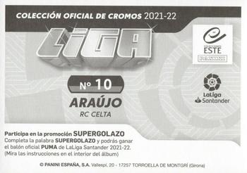 2021-22 Panini LaLiga Santander Este Stickers #10 Nestor Araújo Back
