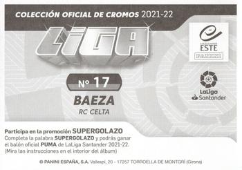 2021-22 Panini LaLiga Santander Este Stickers #17 Miguel Baeza Back