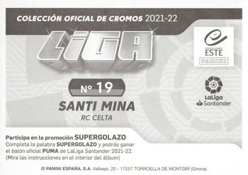 2021-22 Panini LaLiga Santander Este Stickers #19 Santi Mina Back