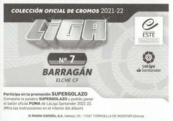2021-22 Panini LaLiga Santander Este Stickers #7 Antonio Barragán Back