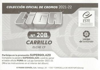 2021-22 Panini LaLiga Santander Este Stickers #20B Guido Carrillo Back