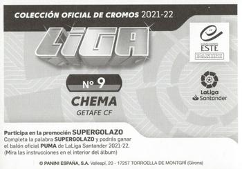 2021-22 Panini LaLiga Santander Este Stickers #9 Chema Back