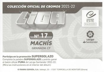 2021-22 Panini LaLiga Santander Este Stickers #17 Machís Back