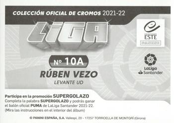 2021-22 Panini LaLiga Santander Este Stickers #10A Rúben Vezo Back