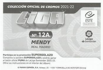 2021-22 Panini LaLiga Santander Este Stickers #12A Ferland Mendy Back
