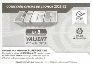 2021-22 Panini LaLiga Santander Este Stickers #8 Martin Valjent Back