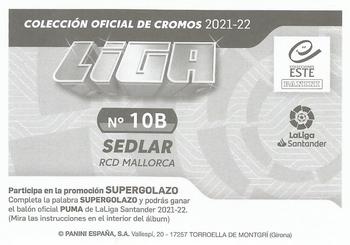 2021-22 Panini LaLiga Santander Este Stickers #10B Aleksandar Sedlar Back