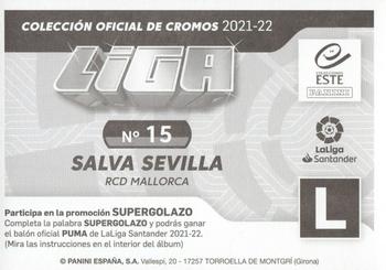 2021-22 Panini LaLiga Santander Este Stickers #15 Salva Sevilla Back