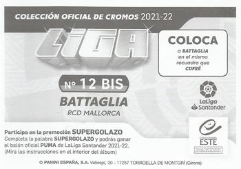 2021-22 Panini LaLiga Santander Este Stickers #12 BIS Battaglia Back