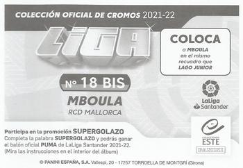 2021-22 Panini LaLiga Santander Este Stickers #18 BIS Mboula Back