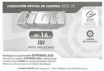 2021-22 Panini LaLiga Santander Este Stickers #16 Isi Palazón Back