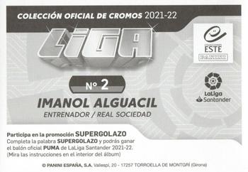 2021-22 Panini LaLiga Santander Este Stickers #2 Imanol Alguacil Back