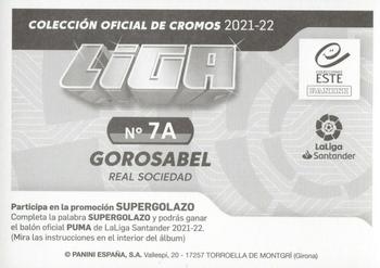 2021-22 Panini LaLiga Santander Este Stickers #7A Andoni Gorosabel Back