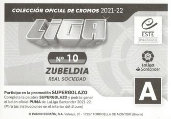2021-22 Panini LaLiga Santander Este Stickers #10 Igor Zubeldia Back