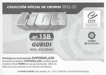 2021-22 Panini LaLiga Santander Este Stickers #15B Guridi Back