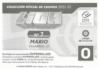 2021-22 Panini LaLiga Santander Este Stickers #7 Mario Gaspar Back
