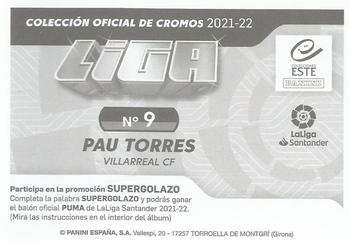 2021-22 Panini LaLiga Santander Este Stickers #9 Pau Torres Back