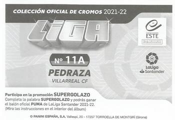 2021-22 Panini LaLiga Santander Este Stickers #11A Pedraza Back