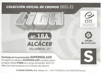 2021-22 Panini LaLiga Santander Este Stickers #18A Paco Alcácer Back