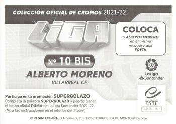 2021-22 Panini LaLiga Santander Este Stickers #10 BIS Alberto Moreno Back