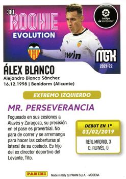 2021-22 Panini Megacracks LaLiga Santander #381 Álex Blanco Back