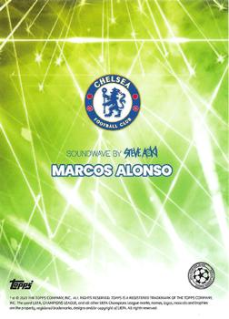 2021 Topps Football Festival by Steve Aoki UEFA Champions League - Green #NNO Marcos Alonso Back