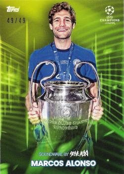 2021 Topps Football Festival by Steve Aoki UEFA Champions League - Green #NNO Marcos Alonso Front