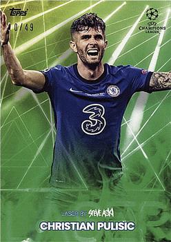 2021 Topps Football Festival by Steve Aoki UEFA Champions League - Green #NNO Christian Pulisic Front