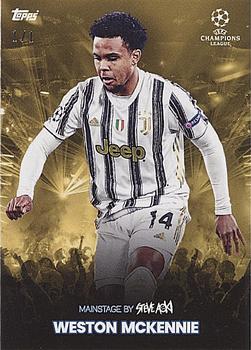 2021 Topps Football Festival by Steve Aoki UEFA Champions League - Gold #NNO Weston McKennie Front