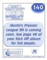 1998 Merlin Premier League Kick Off #140 Thierry Bonalair Back