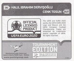 2021 Panini UEFA Euro 2020 Tournament Edition - Panini UEFA Euro 2020 Tournament Edition Updates #83x Halil Ibrahim Dervisoglu Back